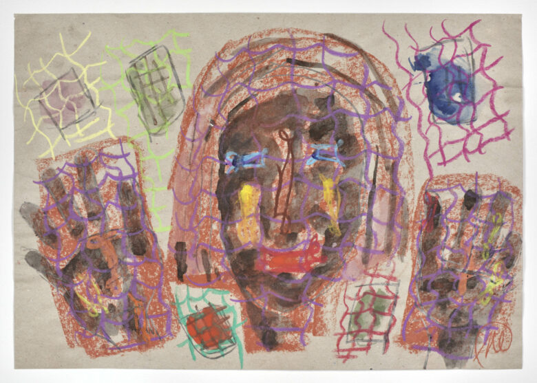 Gouache, encre de Chine, pastel et crayon sur papier / Gouache, India ink, pastel and pencil on paper 34,5 x 49,2 cm (13 5/8 x 19 3/8 in. MLZ 2767/00 Photo : Rebecca Fanuele