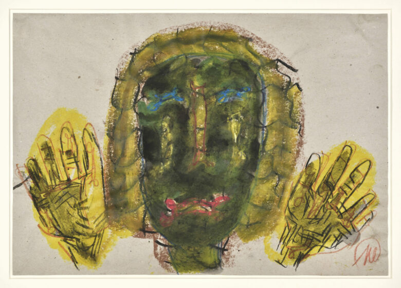 Craie grasse sur papier / Wax crayon on paper 34,5 x 49,2 cm (13 5/8 x 19 3/8 in.) MLZ 2766/00 Photo : Rebecca Fanuele