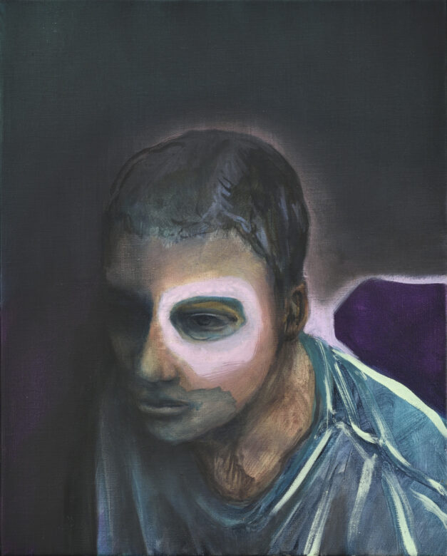 Huile sur toile / Oil on canvas 41 x 33 cm (16 1/8 x 13 in.) 45,5 x 37,5 cm (17 7/8 x 14 3/4 in.) encadré / framed