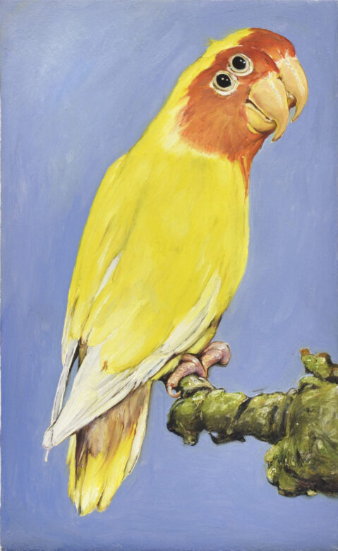 Huile suir bois / Oil on wood 20,5 x 12,5 cm (8 1/8 x 4 7/8 in.) LR 08