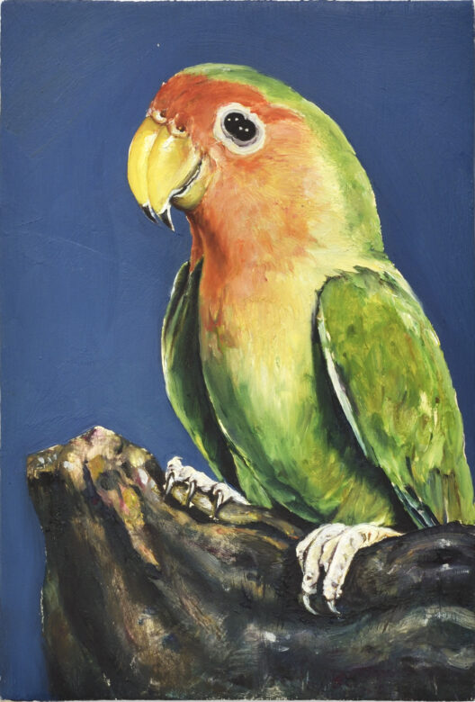 Huile sur bois / Oil on wood 19 x 12,5 cm (7 1/2 x 4 7/8 in.) LR 09