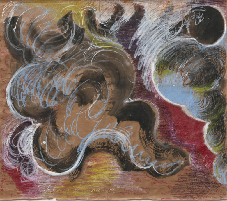 Cire, encre de Chine, gouache sur papier / Wax crayon, india ink, gouache on paper 88 x 100 cm (34 5/8 x 39 3/8 in.) HOZ 165/00