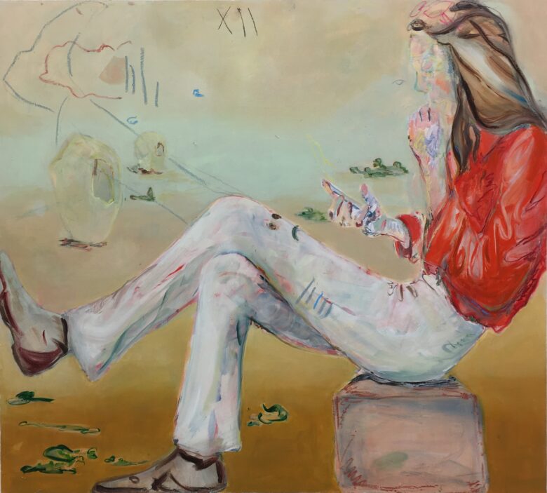 Acrylique et huile sur panneau / Acrylique and oil on board 110 x 122 cm (43 1/4 x 48 in.)