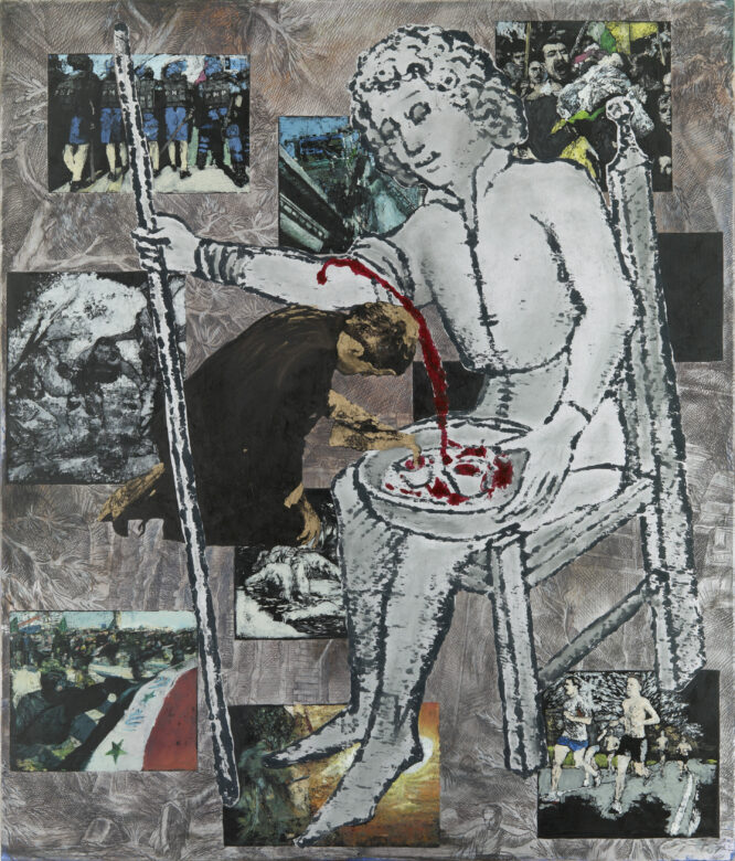 Huile sur toile / Oil on canvas 200 x 180 cm (78 3/4 x 70 7/8 in.) JI 1342