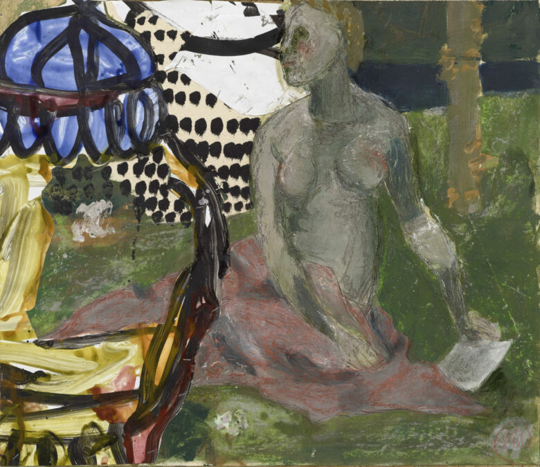 Technique mixte, collage sur bois / Mixed media, collage on wood 68 x 80 cm (26 3/4 x 31 1/2 in.) ML 2234/00