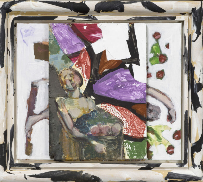 Technique mixte, collage sur bois et toile / Mixed media, collage on wood on canvas 50 x 60 cm (19 5/8 x 23 5/8 in.) ML 2237/00