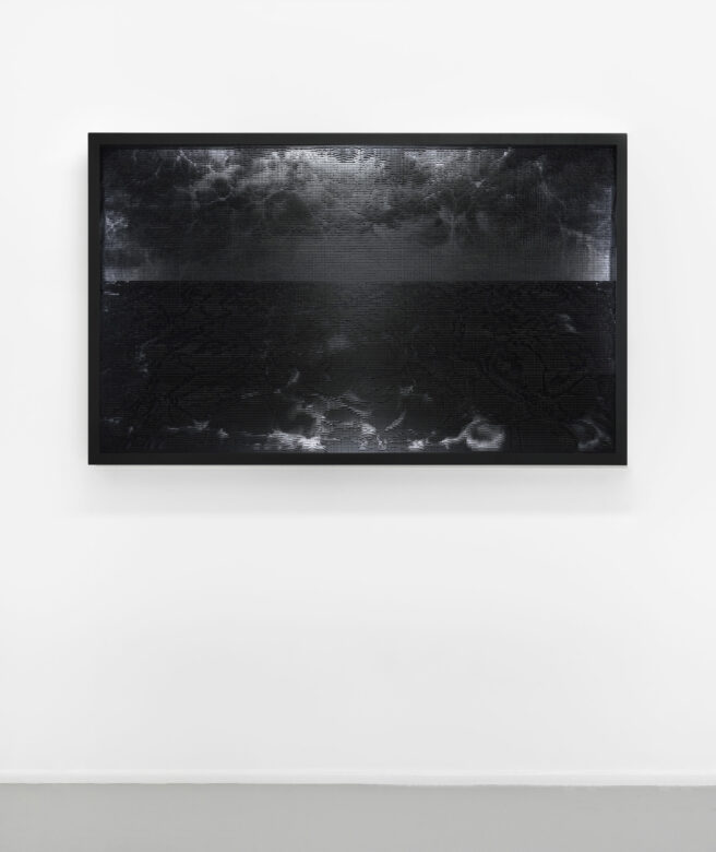 Plastique, métal, LED / Plastique, metal, LED 95 x 154 x 14 cm (37 3/8 x 60 5/8 x 5 1/2 in.)