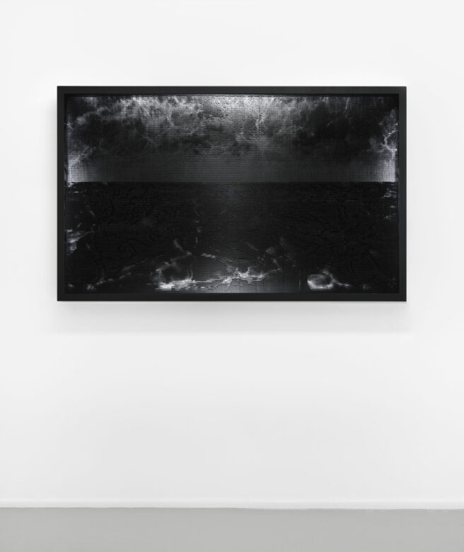 Plastique, métal, LED / Plastique, metal, LED 95 x 154 x 14 cm (37 3/8 x 60 5/8 x 5 1/2 in.)