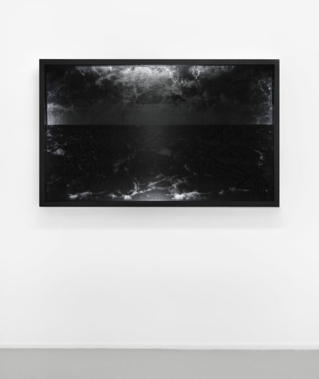 Plastique, métal, LED / Plastique, metal, LED 95 x 154 x 14 cm (37 3/8 x 60 5/8 x 5 1/2 in.)