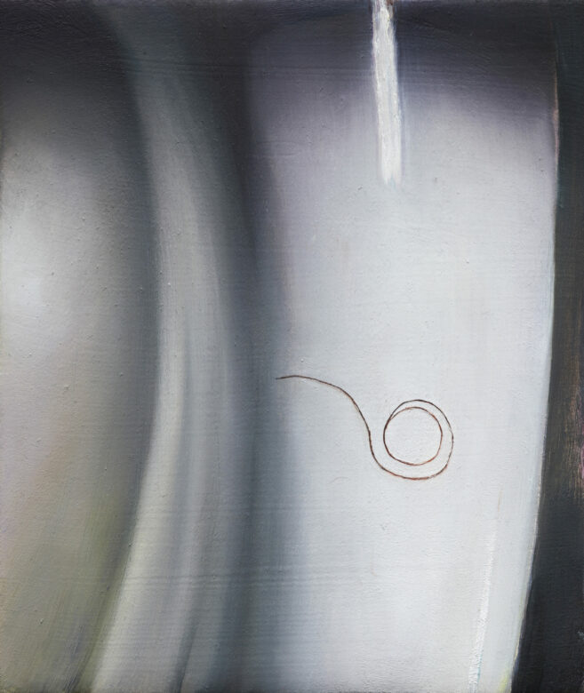 Huile sur bois / Oil on wood 19 x 16 cm (7 1/2 x 6 1/4 in.)