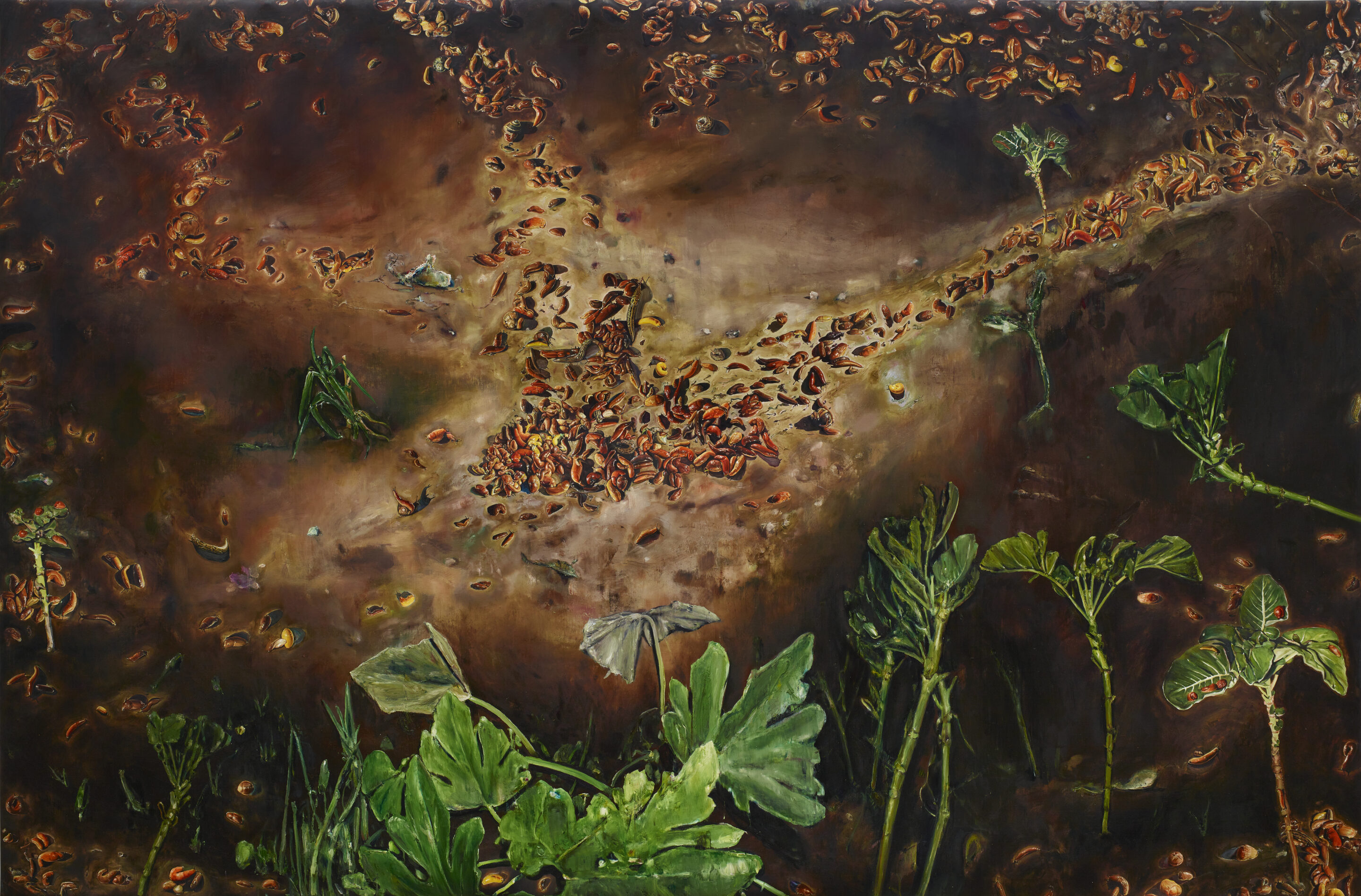 Huile sur toile / Oil on canvas 260 x 396 cm (102 3/8 x 155 7/8 in.)