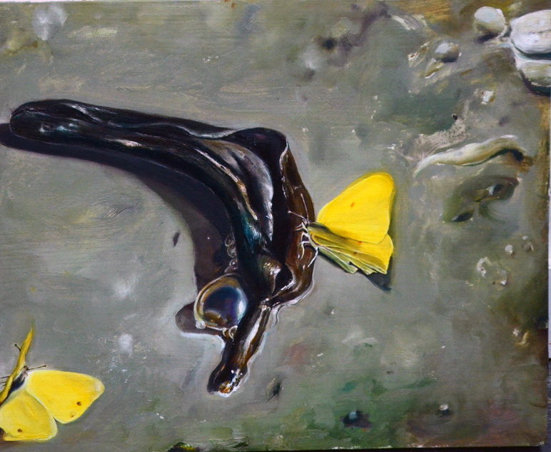 Huile sur bois / Oil on wood 28 x 34 cm (11 x 13 3/8 in.)