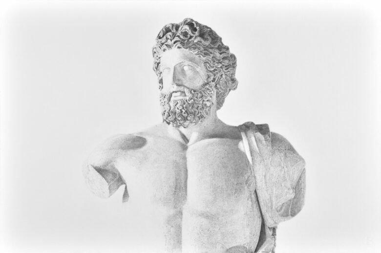 Dessin à la mine de graphite Faber-Castell, papier Canson 224 g/m² / Faber-Castell graphite pencil on Canson paper 224g/m² 60 x 90 cm (23 5/8 x 35 3/8 in.) 62,5 x 92,5 cm (24 5/8 x 36 3/8 in.) encadré / framed