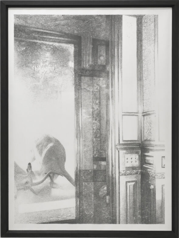 Dessin à la mine de graphite Faber-Castell, papier Canson 224 g/m² / Faber-Castell graphite pencil on Canson paper 224g/m² 142 x 102 cm (55 7/8 x 40 1/8 in.) 150 x 110 cm (59 x 43 1/4 in.) encadré / framed