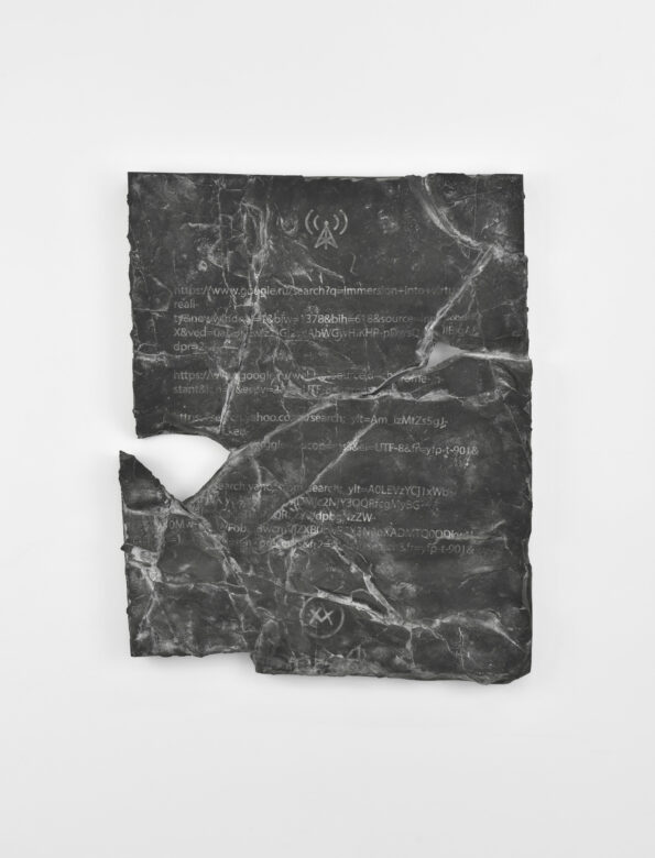 Caoutchouc polyuréthane, poudre de marbre / Polyurethane rubber, marble powder 60 x 80 cm (23 5/8 x 31 1/2 in.)