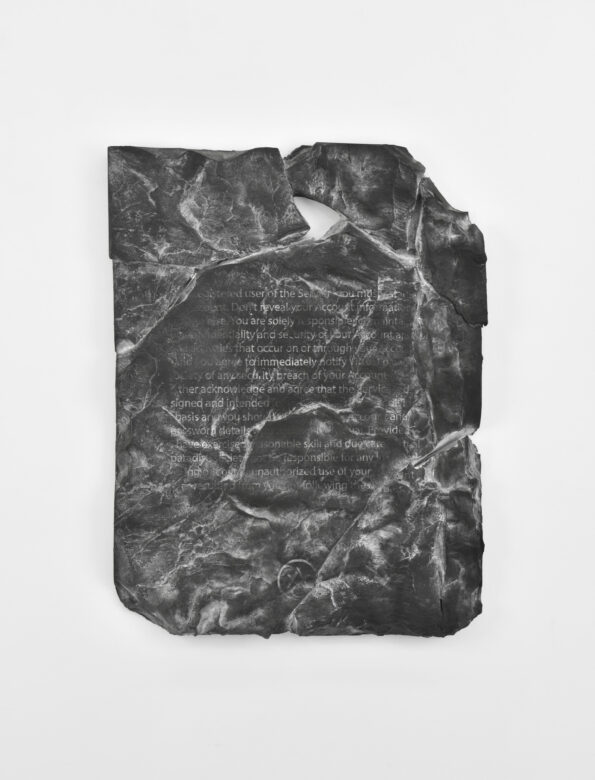 Caoutchouc polyuréthane, poudre de marbre / Polyurethane rubber, marble powder 60 x 80 cm (23 5/8 x 31 1/2 in.)