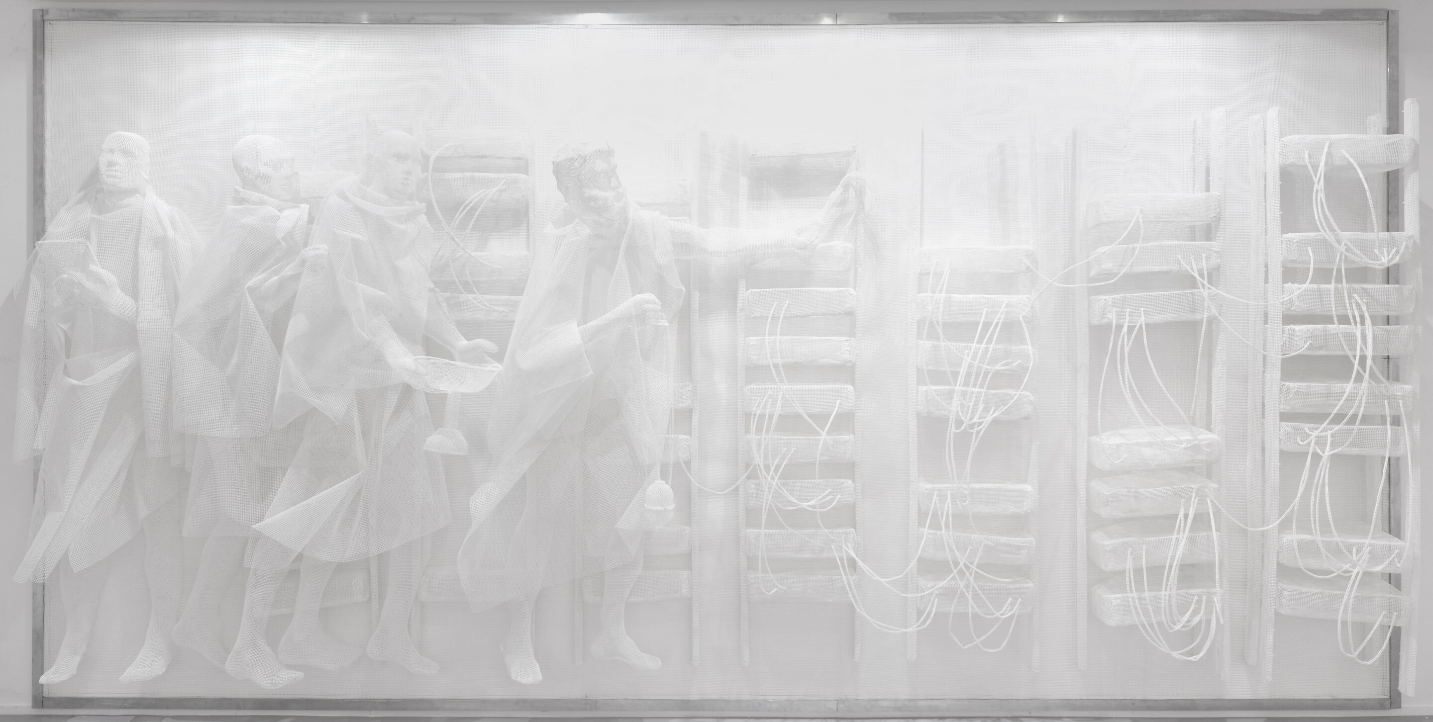 Grillage en plastique thermoformé / Thermoshaped plastic mesh 250 x 500 cm (98 3/8 x 196 7/8 in.)