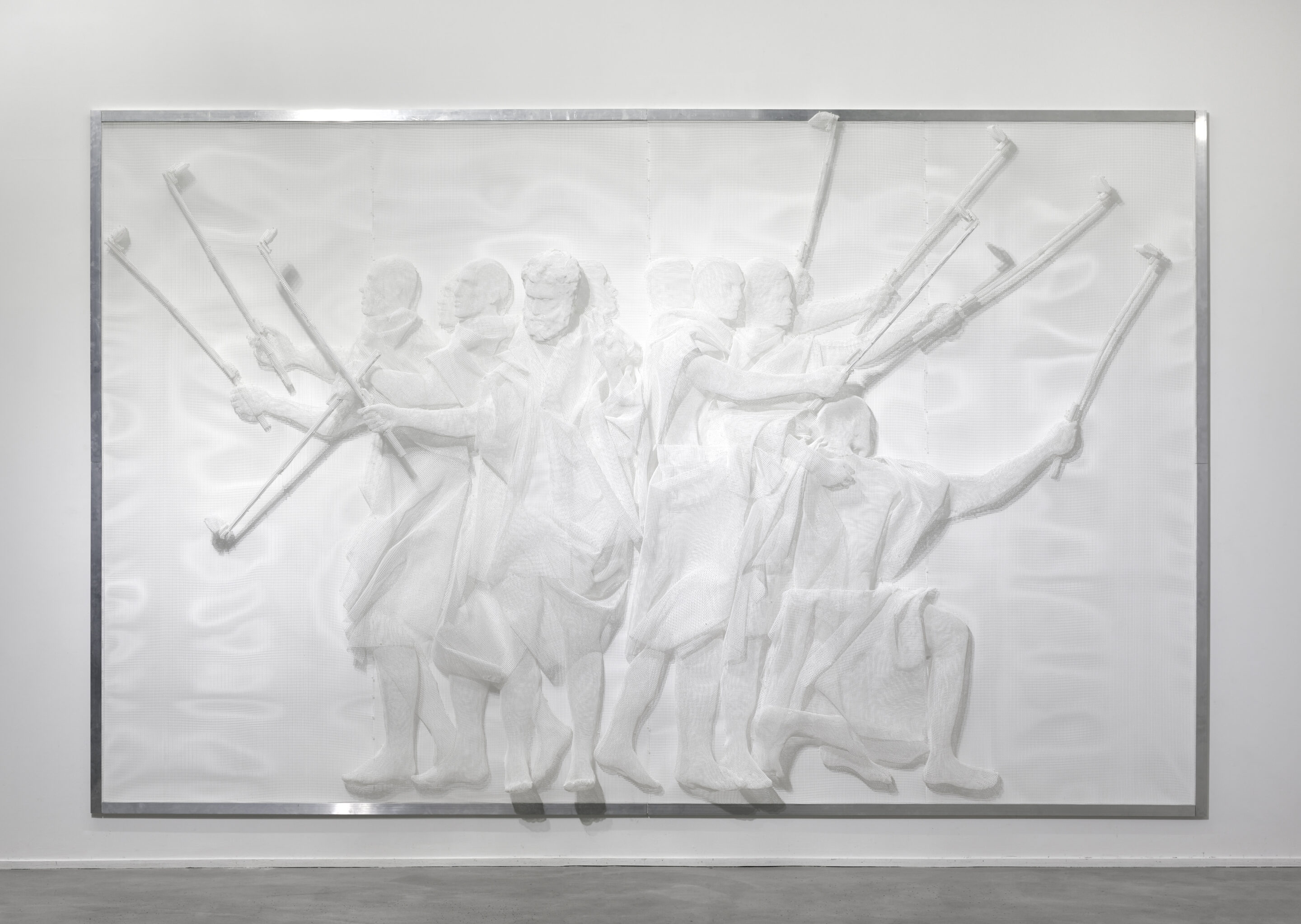 Grillage en plastique thermoformé / Plastic mesh 250 x 400 cm