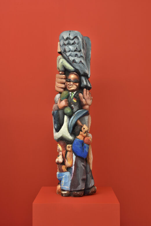 Bois peint / Painted wood 77 x 18 x 18 cm (30 3/8 x 7 1/8 x 7 1/8 in.) JIP 2/5A