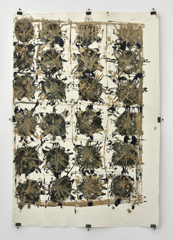 Encre et acrylique sur papier de coton fait main / Ink and acrylic on hand made cotton rag paper 163 x 155 cm (64 1/8 x 61 in.)