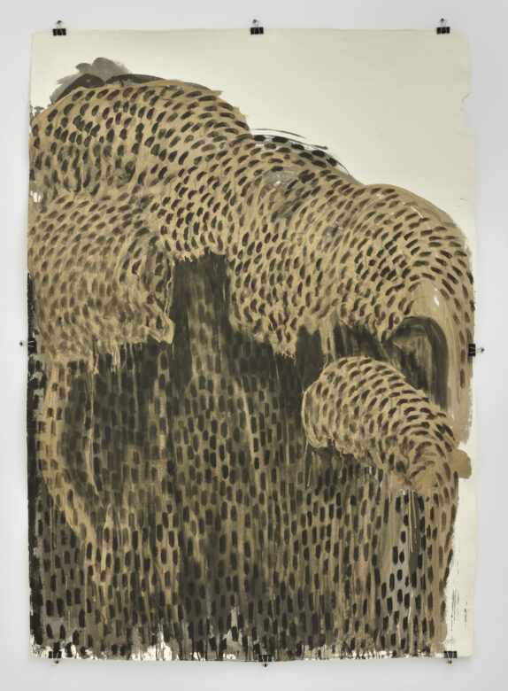 Encre et acrylique sur papier de coton fait main / Ink and acrylic on hand made cotton rag paper 163 x 115 cm (64 1/8 x 45 1/4 in.)