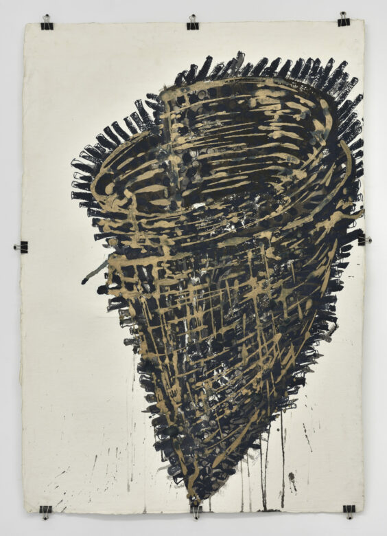 Encre et acrylique sur papier de coton fait main / Ink and acrylic on hand made cotton rag paper 163 x 155 cm (64 1/8 x 61 in.)