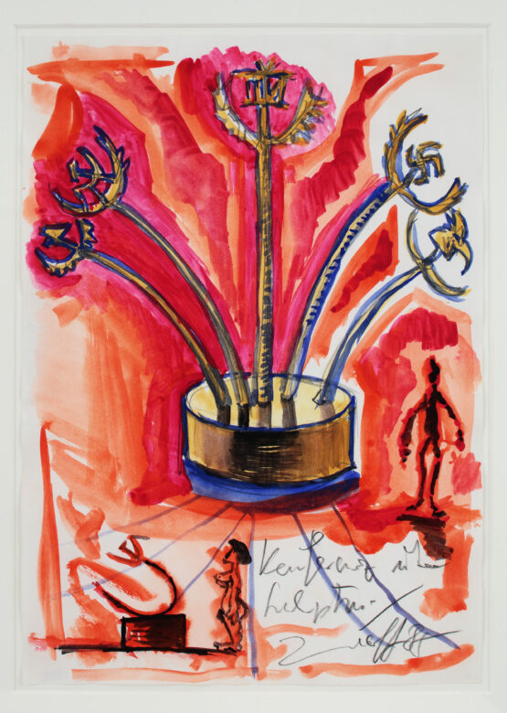 Gouache, crayon et huile sur papier / Gouache, pencil and oil on paper 41,9 x 59 cm (16 1/2 x 23 1/4 in.) JIZ 1392/00