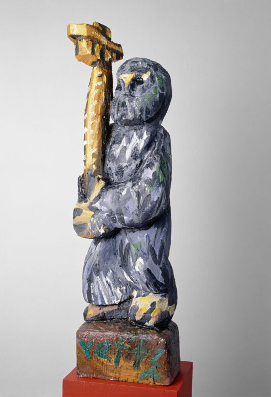 Bois de tilleul peint / Lime wood, painted 70 x 17 x 22 cm (27 1/2 x 6 3/4 x 8 5/8 in.) JIP 18/00