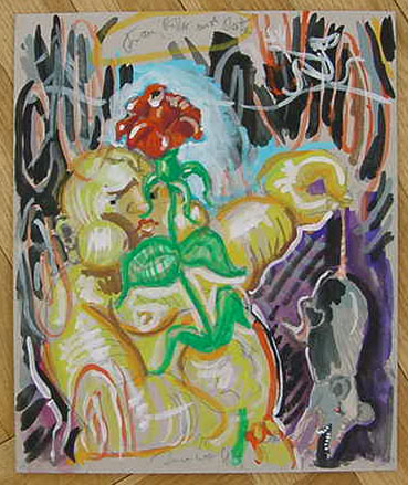 Crayon, gouache sur papier / Pencil, gouache on paper 26 x 22,5 cm (10 1/4 x 8 7/8 in.) JIZ 1752/00