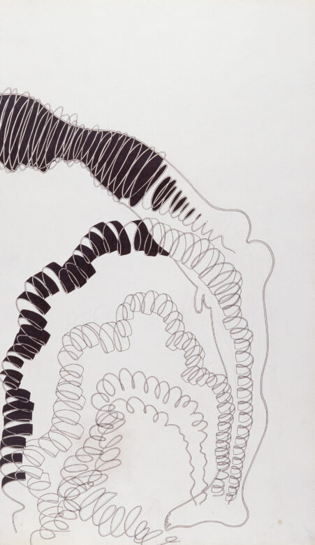 Encre et technique mixte sur papier / Ink and mixed media on paper 155 x 90 cm (61 x 35 3/8 in.)