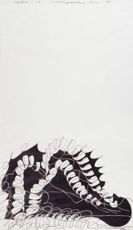 Encre et technique mixte sur papier / Ink and mixed media on paper 155 x 90 cm (61 x 35 3/8 in.)