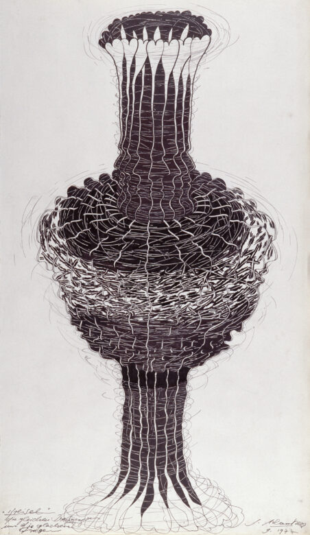 Encre et technique mixte sur papier / Ink and mixed media on paper 155 x 90 cm (61 x 35 3/8 in.)