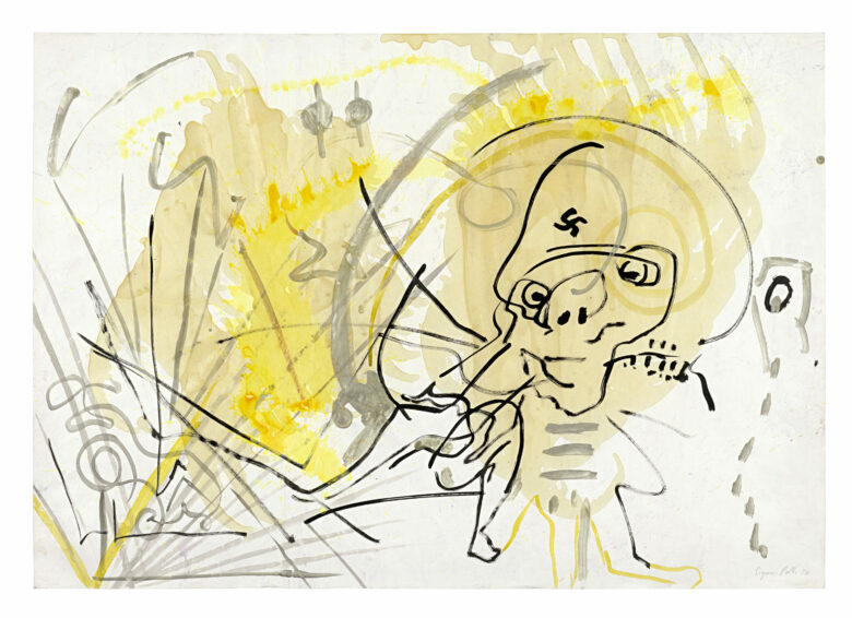 Technique mixte sur papier / Mixed media on paper 70 x 100 cm (27 1/2 x 39 3/8 in.) POZ 386/00