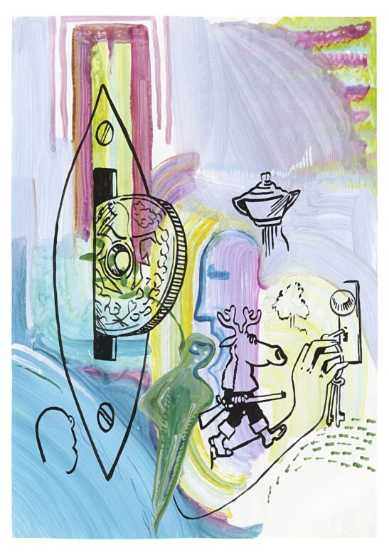 Gouache sur papier / Gouache on paper 100 x 70 cm (39 3/8 x 27 1/2 in.) POZ 389/00