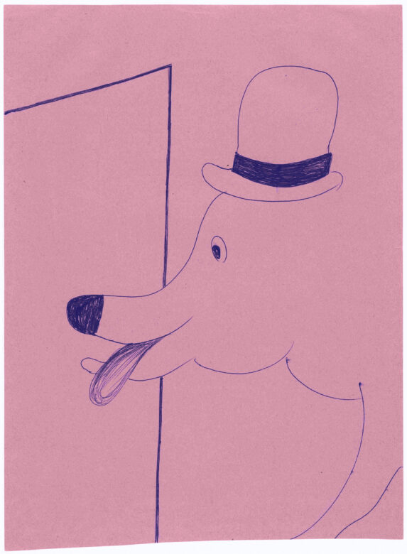 Stylo à bille sur papier / Ballpoint pen on paper 28,5 x 21 cm (11 1/4 x 8 1/4 in.) POZ 418/00