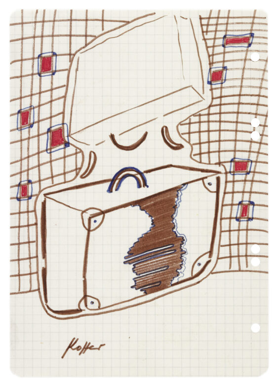 Feutre sur papier / Felt-tip pen on paper 21 x 14,8 cm (8 1/4 x 5 7/8 in.) POZ 420/00