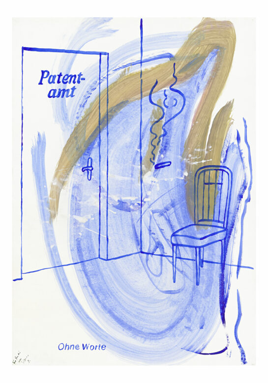 Technique mixte sur papier / Mixed technique on paper 100 x 70 cm (39 3/8 x 27 1/2 in.) POZ 499/00