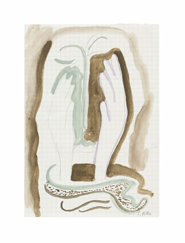 Aquarelle et crayon sur papier / Watercolor and pencil on paper 21,3 x 14,8 cm (8 3/8 x 5 7/8 in.) POZ 500/00