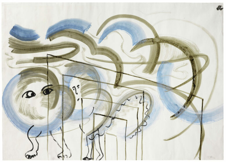 Gouache et aquarelle sur papier / Gouache and watercolor on paper 70 x 100 cm (27 1/2 x 39 3/8 in.) POZ 501/00