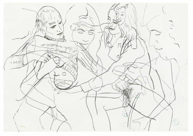 Encre et tampons sur papier / Ink and stamps on paper 70 x 100 cm (27 1/2 x 39 3/8 in.) POZ 505/00