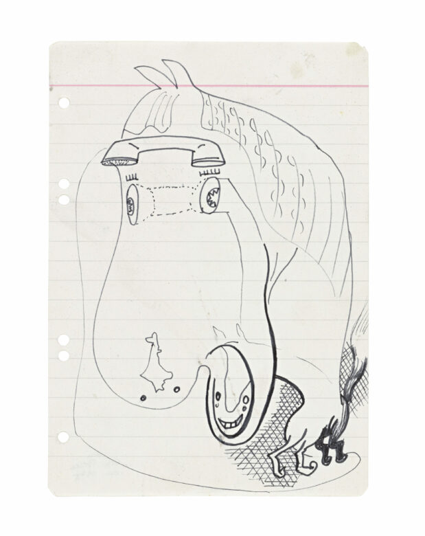 Feutre sur papier / Felt-tip pen on paper 21 x 14,8 cm (8 1/4 x 5 7/8 in.) POZ 512/00