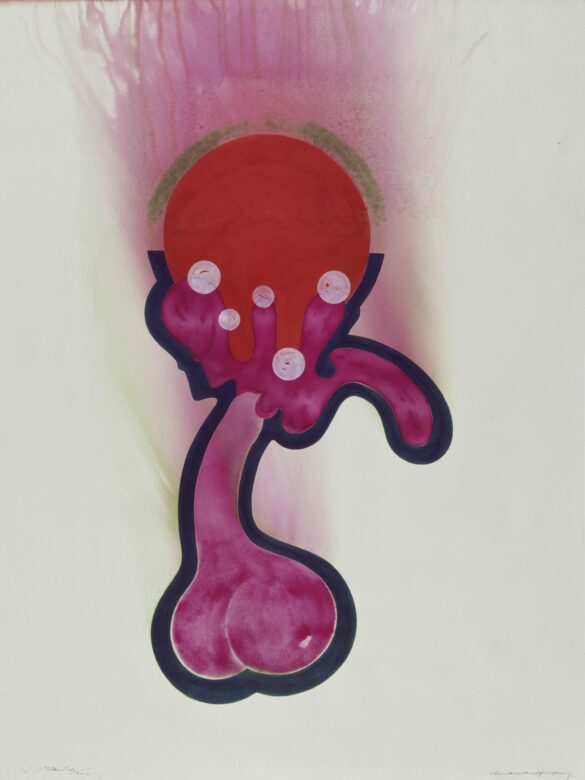 Tempera à l'œuf sur papier / Egg tempera on paper 119 x 90 cm (46 7/8 x 35 3/8 in.)