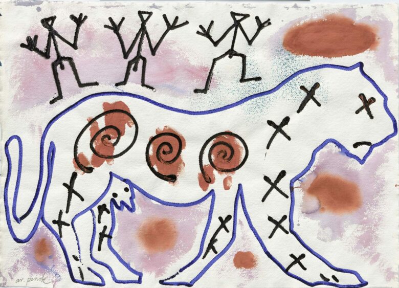 Gouache sur papier / Gouache on paper 55 x 76 cm (21 5/8 x 29 7/8 in.) RPZ 4668/00