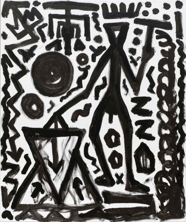 Acrylique sur la toile / Acrylic on canvas 120 x 100 cm (47 1/4 x 39 3/8 in.) RP 1178/00