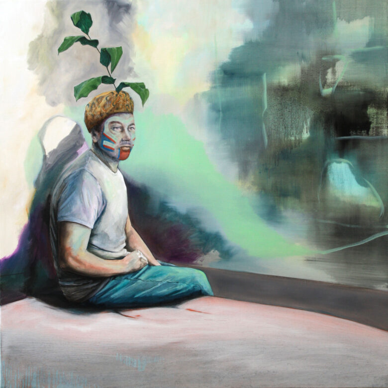 Huile sur toile / Oil on canvas 150 x 150 cm (59 x 59 in.)