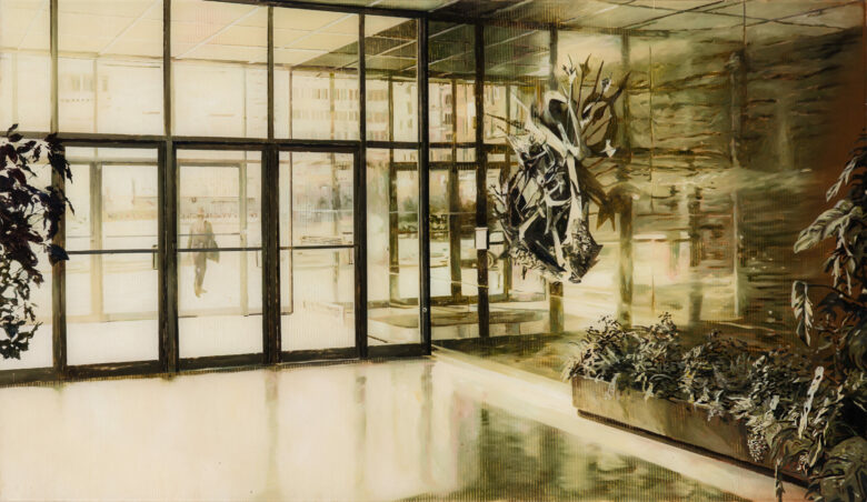 Huile sur plexiglas / Oil on plexiglass 72 x 125 cm (28 3/8 x 49 1/4 in.)