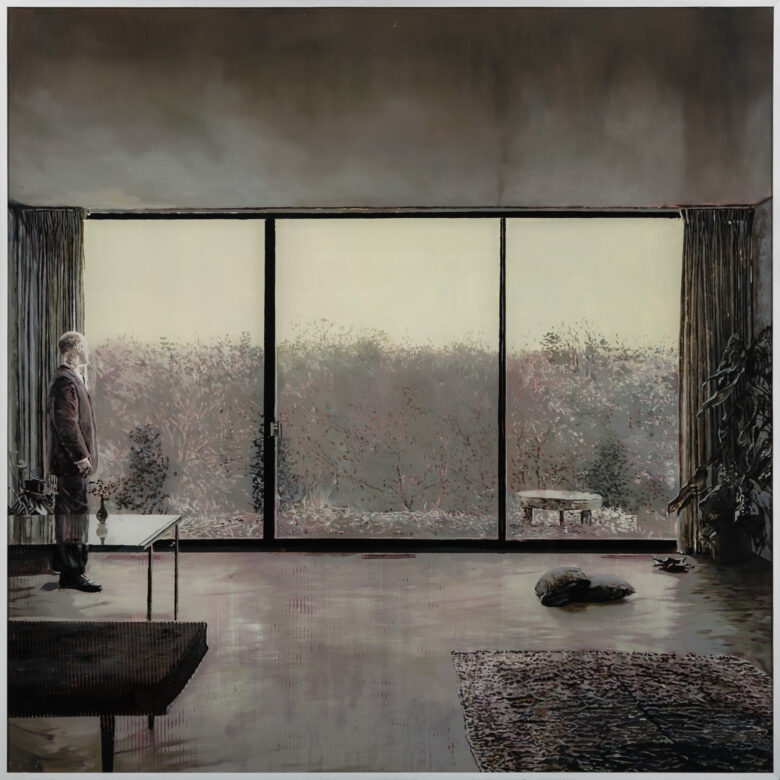 Huile sur plexiglas / Oil on plexiglass 84 x 84 cm (33 1/8 x 33 1/8 in.)