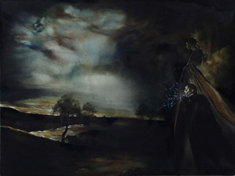 Huile sur bois / Oil on wood 40 x 30 cm ab8