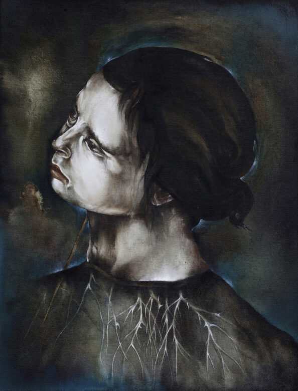 Huile sur bois / Oil on wood 26 x 20 cm (10 1/4 x 7 7/8 in.) ab4