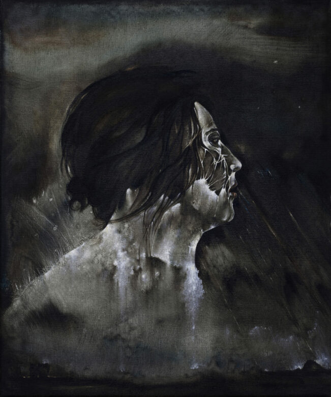 Huile sur toile / Oil on canvas 30 x 25 cm (11 3/4 x 9 7/8 in.) ab3